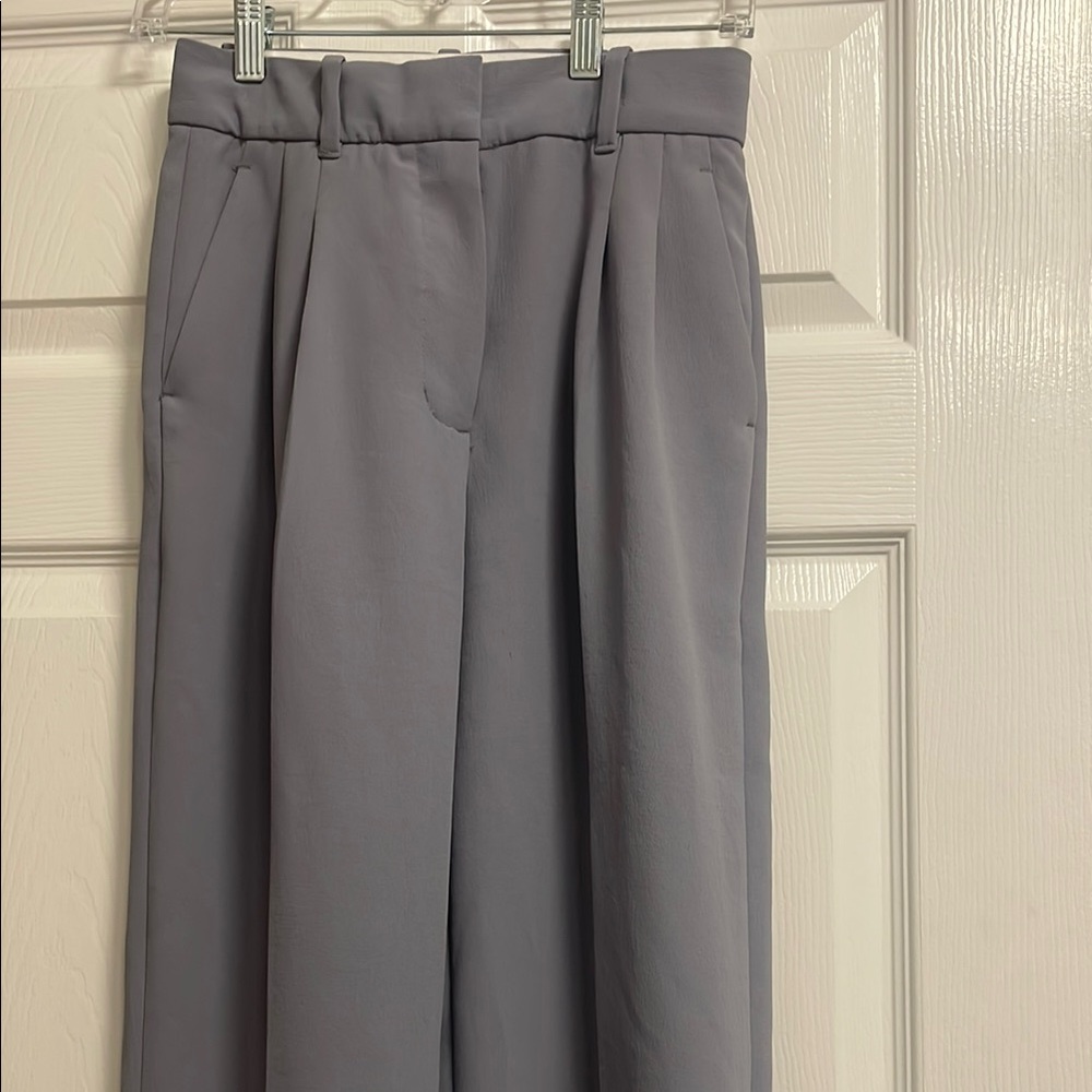 Aritzia light blue grey trousers
